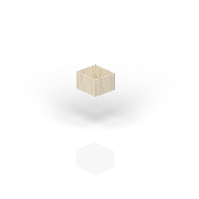Ящик вкладной (малый) с замком для стеллажа 38.5х43.2х24.6см