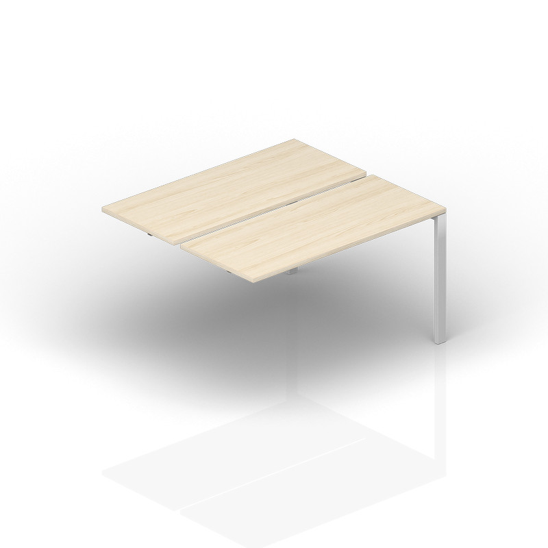 Составной стол на 2 рабочих места 140х145х72см - приставной элемент