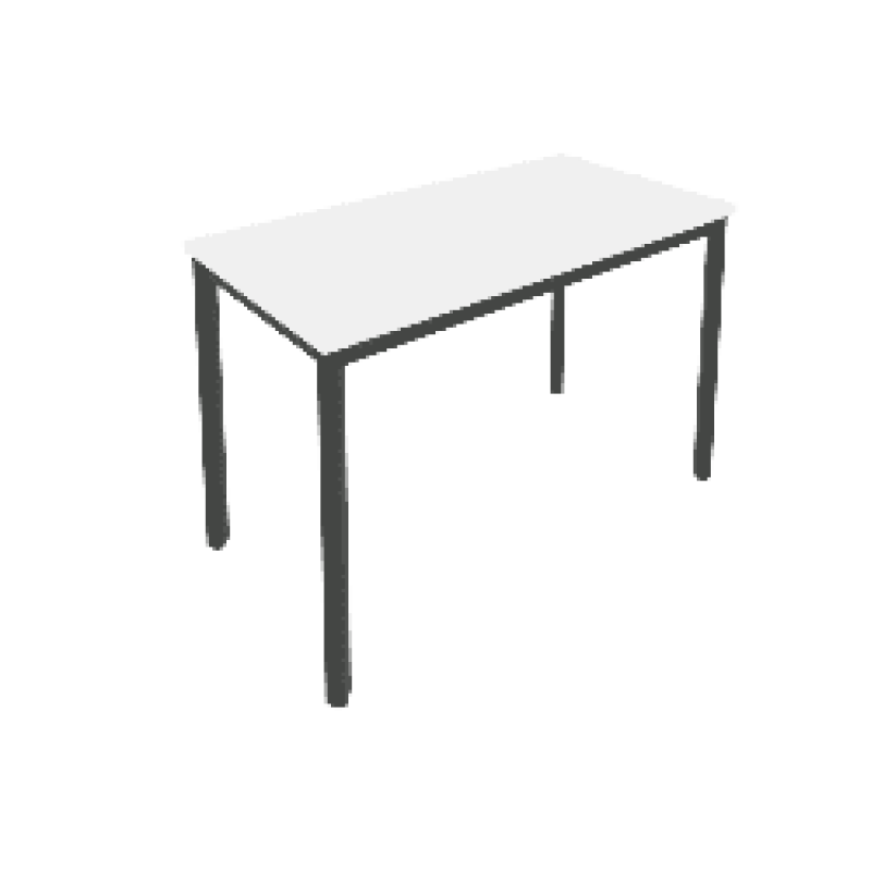 Slim Стол письменный на металлокаркасе С.СП-4.1 Белый/Антрацит металл 1180*600*750