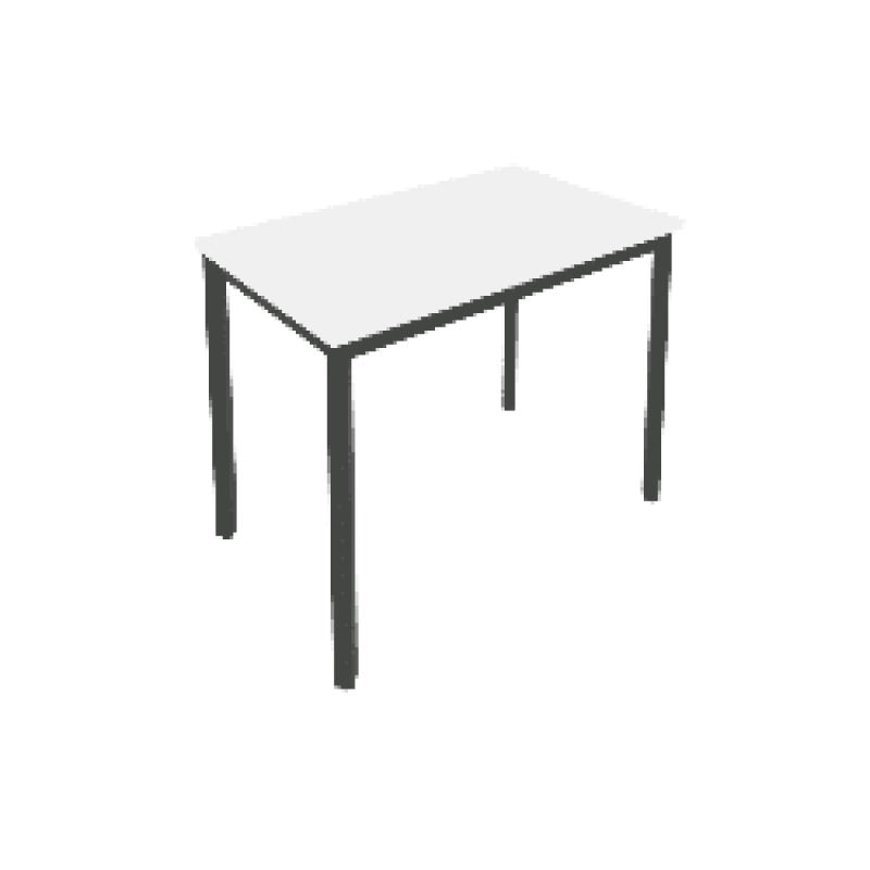 Slim Стол письменный на металлокаркасе С.СП-3.1 Белый/Антрацит металл 980*600*750