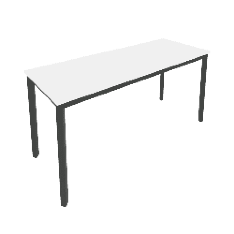 Slim Стол письменный на металлокаркасе С.СП-6.1 Белый/Антрацит металл 1580*600*750