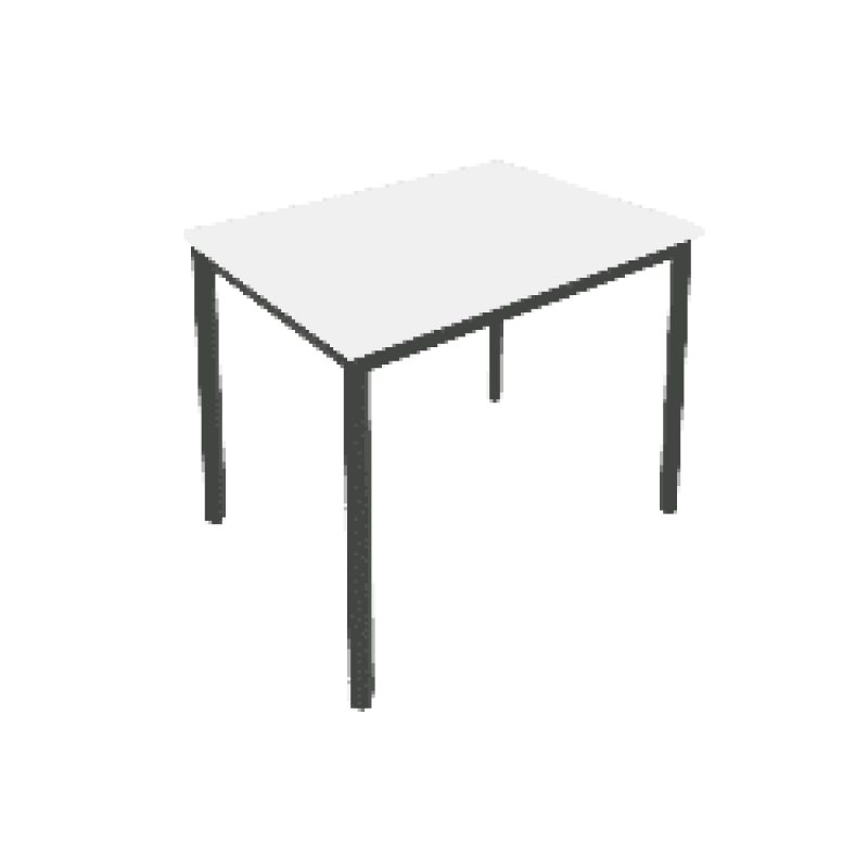 Slim Стол письменный на металлокаркасе С.СП-3 Белый/Антрацит металл 980*720*750