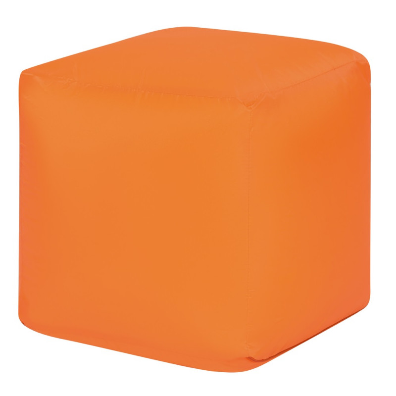 Пуфик Куб Оранжевый Оксфорд (Классический+PushUp)