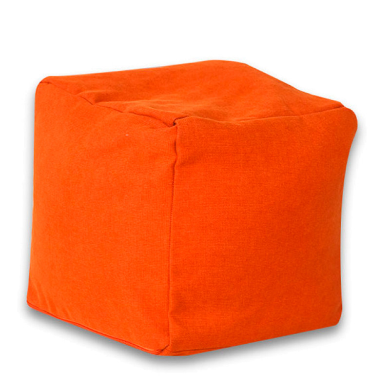 Пуфик Куб Оранжевый Фьюжн (Классический+PushUp)