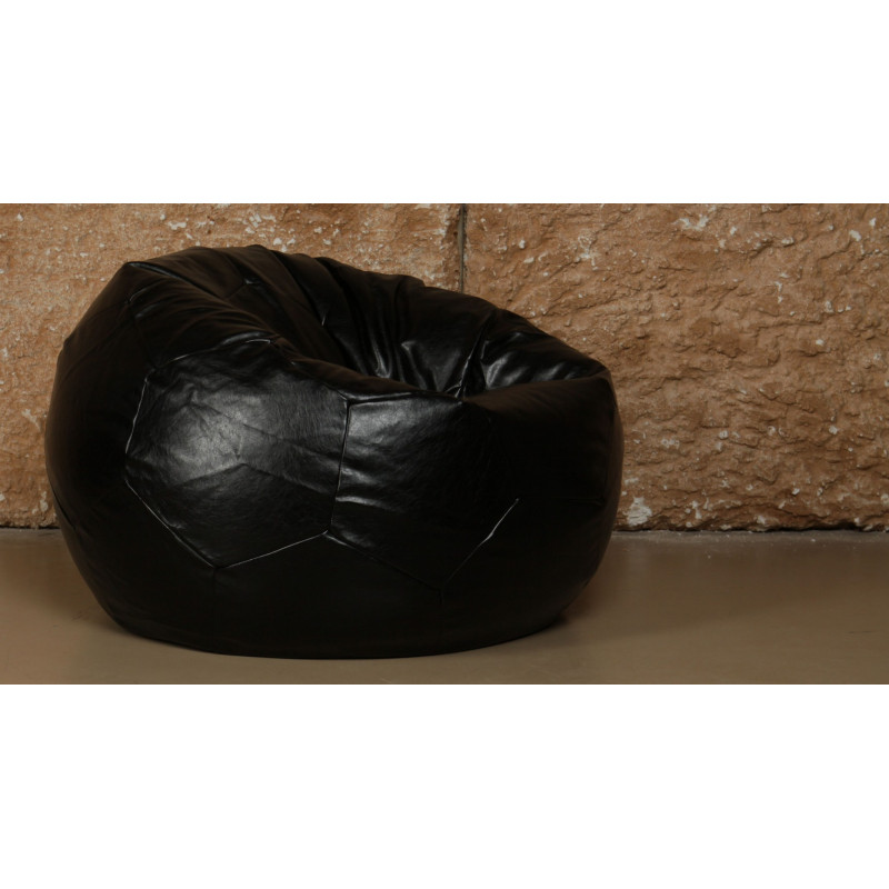 Кресло Мяч Черный ЭкоКожа (Классический)