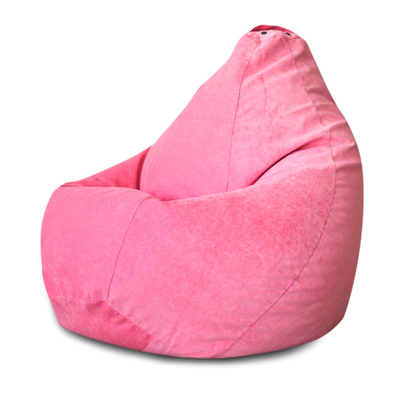 Кресло Мешок Груша Розовый Микровельвет (3XL, Классический)