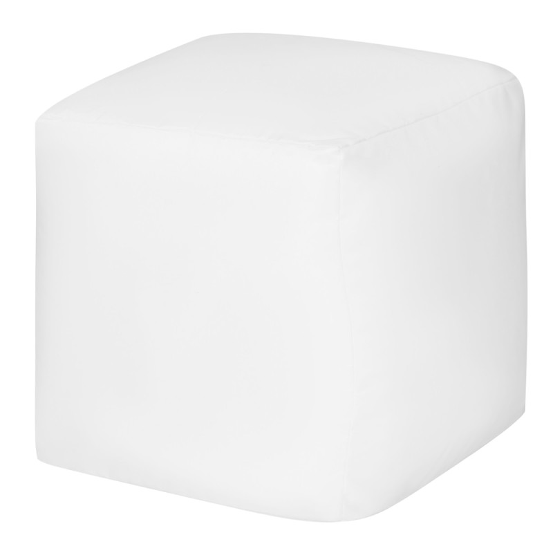 Пуфик Куб Белый Оксфорд (Классический)