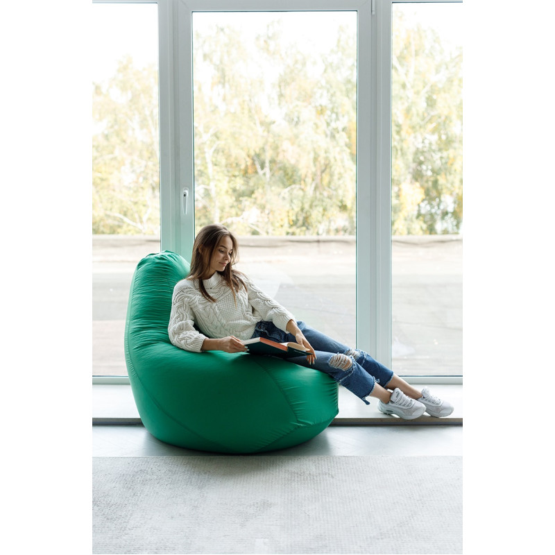 Кресло Мешок Груша Зеленое (Оксфорд) (XL, Классический)