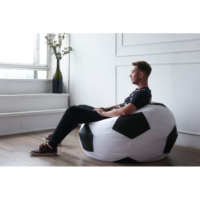 Кресло Мяч Бело-Черный Оксфорд (Классический)
