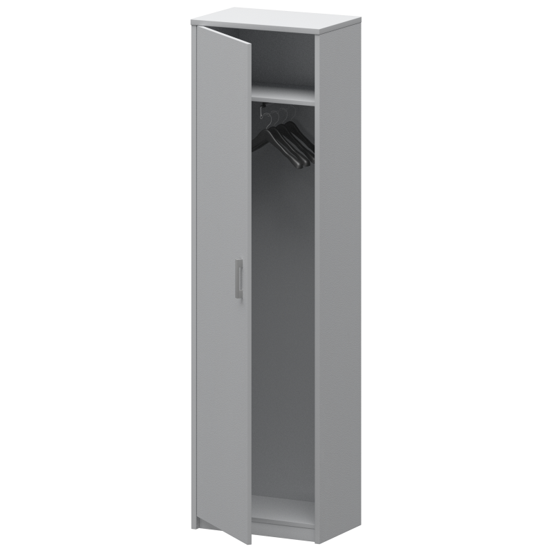 Шкаф для одежды А-308 серый