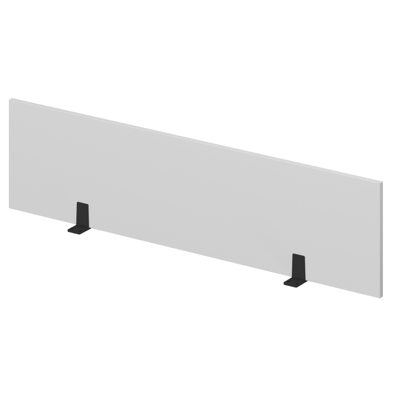 Экран для одиночного стола СМЭ18-14 белый/антрацит