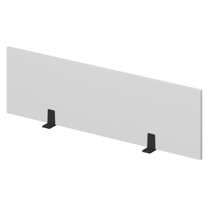 Экран для одиночного стола СМЭ18-12 белый/антрацит
